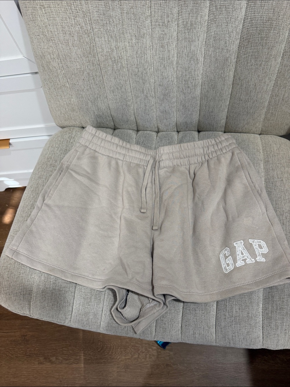 GAP Women's Beige Drawstring Athletic Shorts